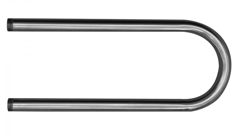 dvieļu žāvētājs U-veida d=25/250x600 1d. nerūsējošais tērauds ( bez saskrūvēm )