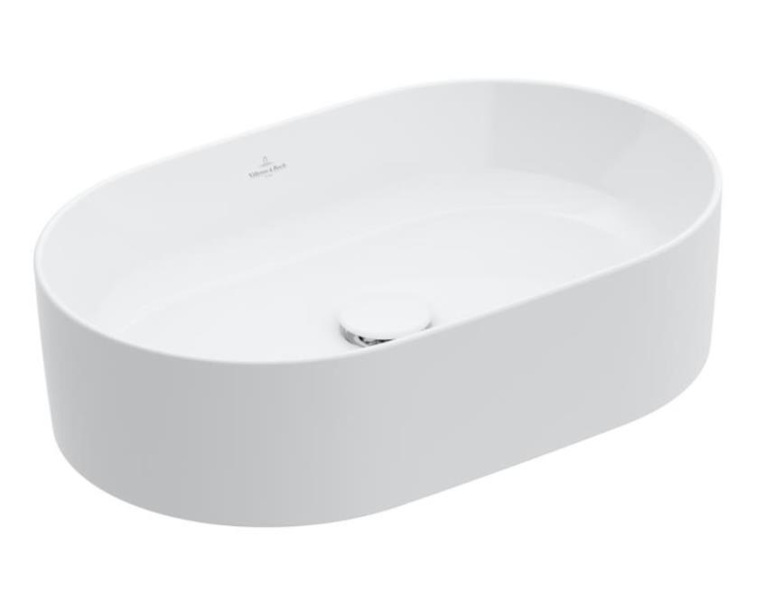 izlietne Collaro, 560x360 mm, uz virsmas, balta TitanCeram