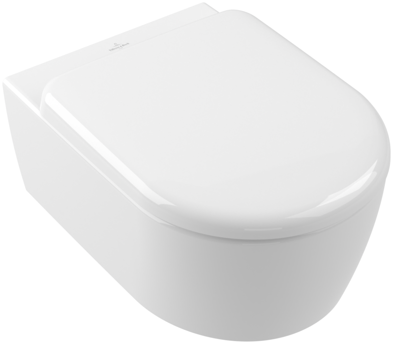 pods ar QR/SC vāku Skyla oval, stiprināms pie sienas, 370x530 mm, TwistFlush, balts