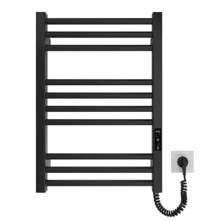 elektriskais dvieļu žāvētājs HF Derby, 570х430 mm, tērauds, matēts melns