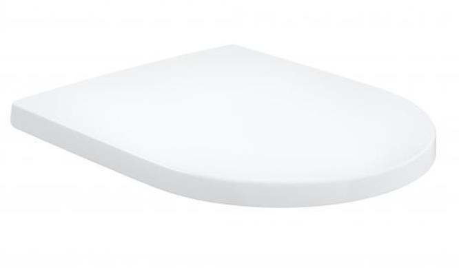 poda sēdriņķis ar vāku Subway 2.0, Subway 3.0 Oval, QR/SC, Anti-Bac,  balts