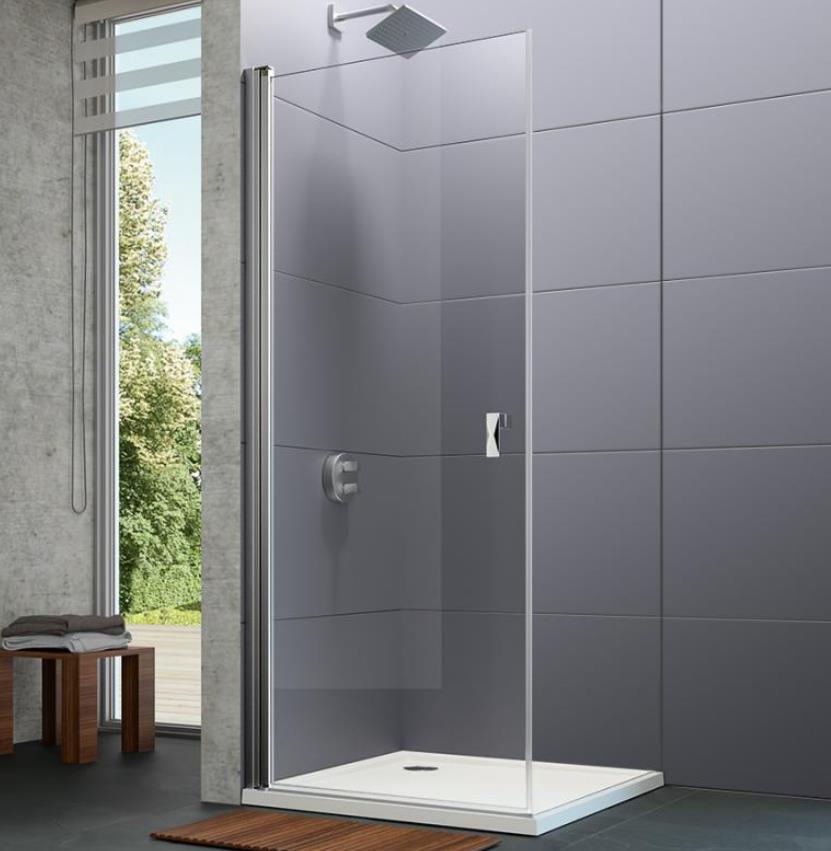 dušas durvis stūrim/nišai Design pure, 900 mm, h=2000, hroms/caurspīdīgs stikls AP