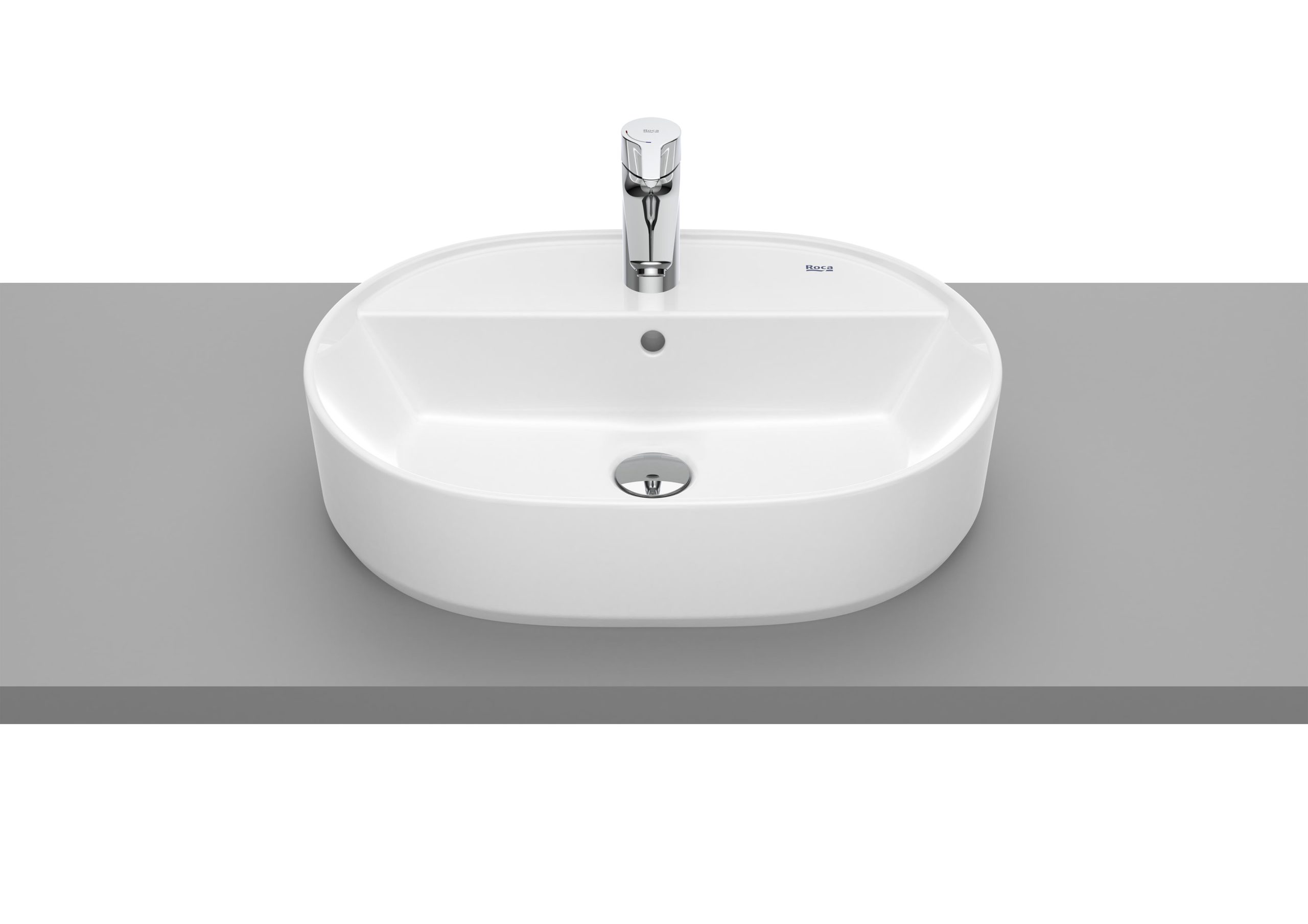 izlietne The Gap Round, 550x400 mm, uz virsmas, balta