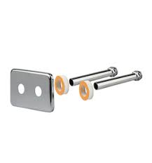 dubultais sienas pieslēgkomplekts 1/2`, d16, L-120mm (int.50mm), balts