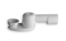 vannas sifons, 1½ x 40/50 mm, h=80 mm, plastmasa, balts