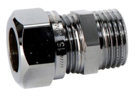 pāreja 15mmxR15, 39x74x21, hroms, DN15, RSK 1947100