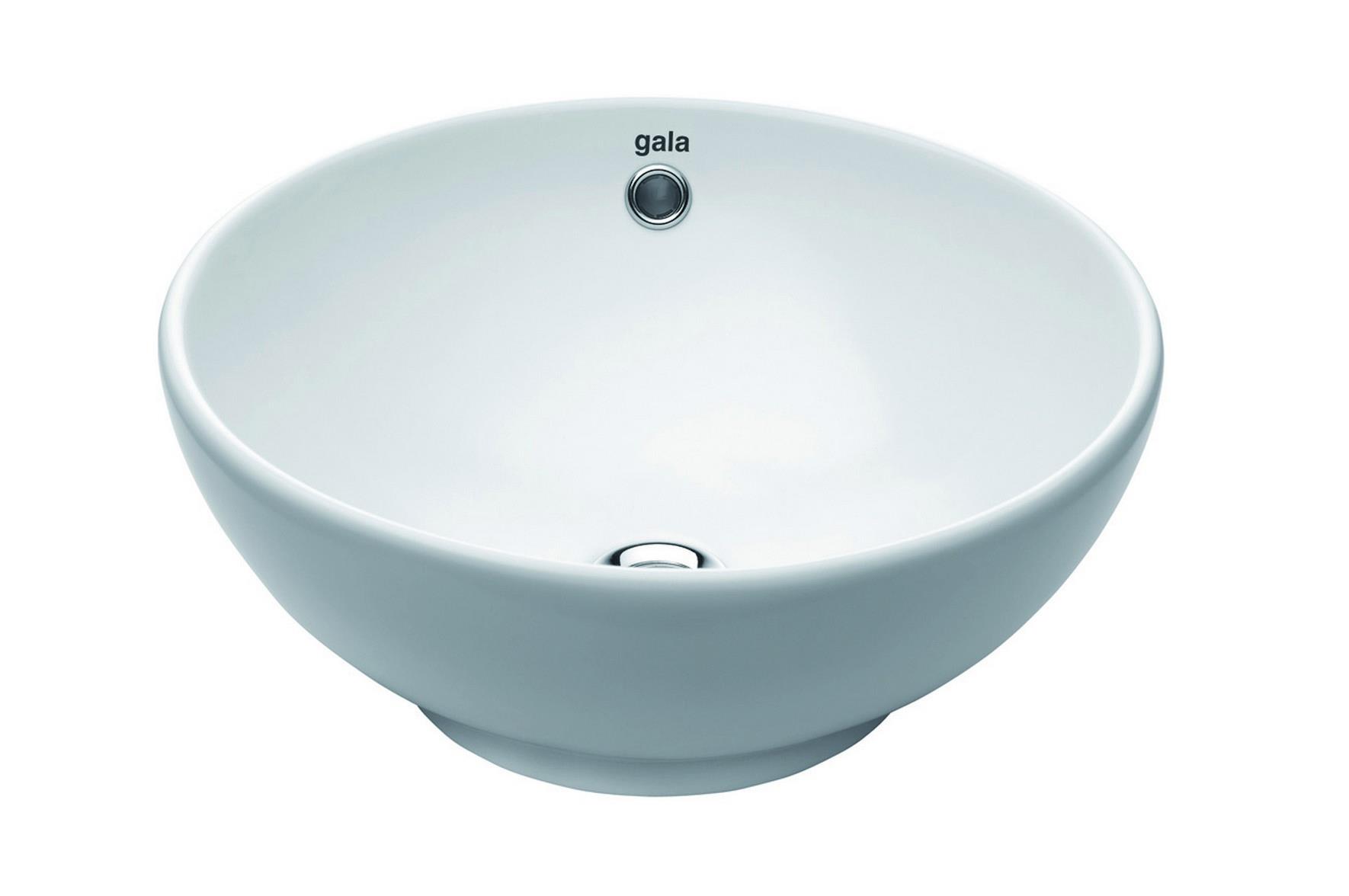 izlietne Bowl, d=410 mm, uz virsmas, balta