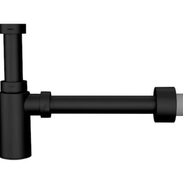izlietnes sifons Mio, 1¼ x 32 mm, matēts melns