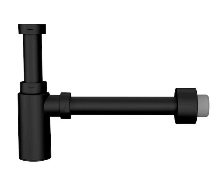 izlietnes sifons Mio, 1¼ x 32 mm, matēts melns