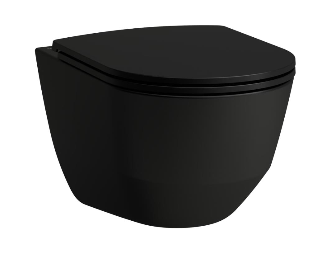 pods Pro rimless, stiprināms pie sienas, 360x530 mm, matēts melns
