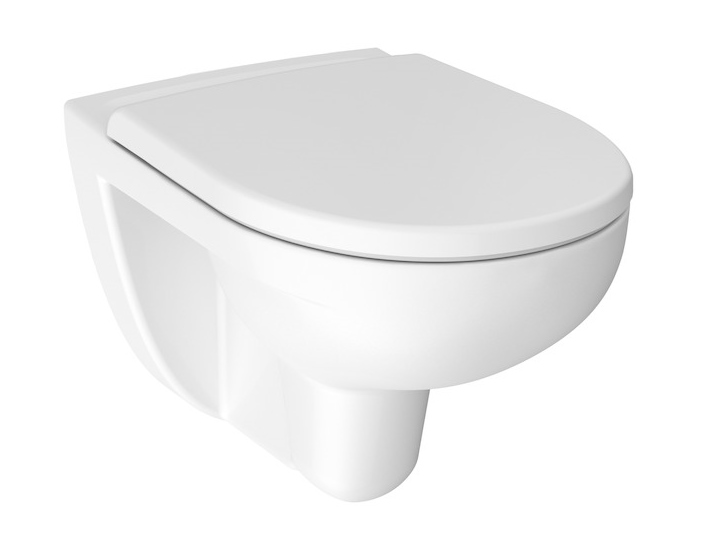 pods Lyra Plus rimless, 360x530 mm, stiprināms pie sienas, balts