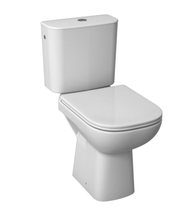 pods Deep, 360x650 mm, horizontāls izvads, pievads no apakšas, balts