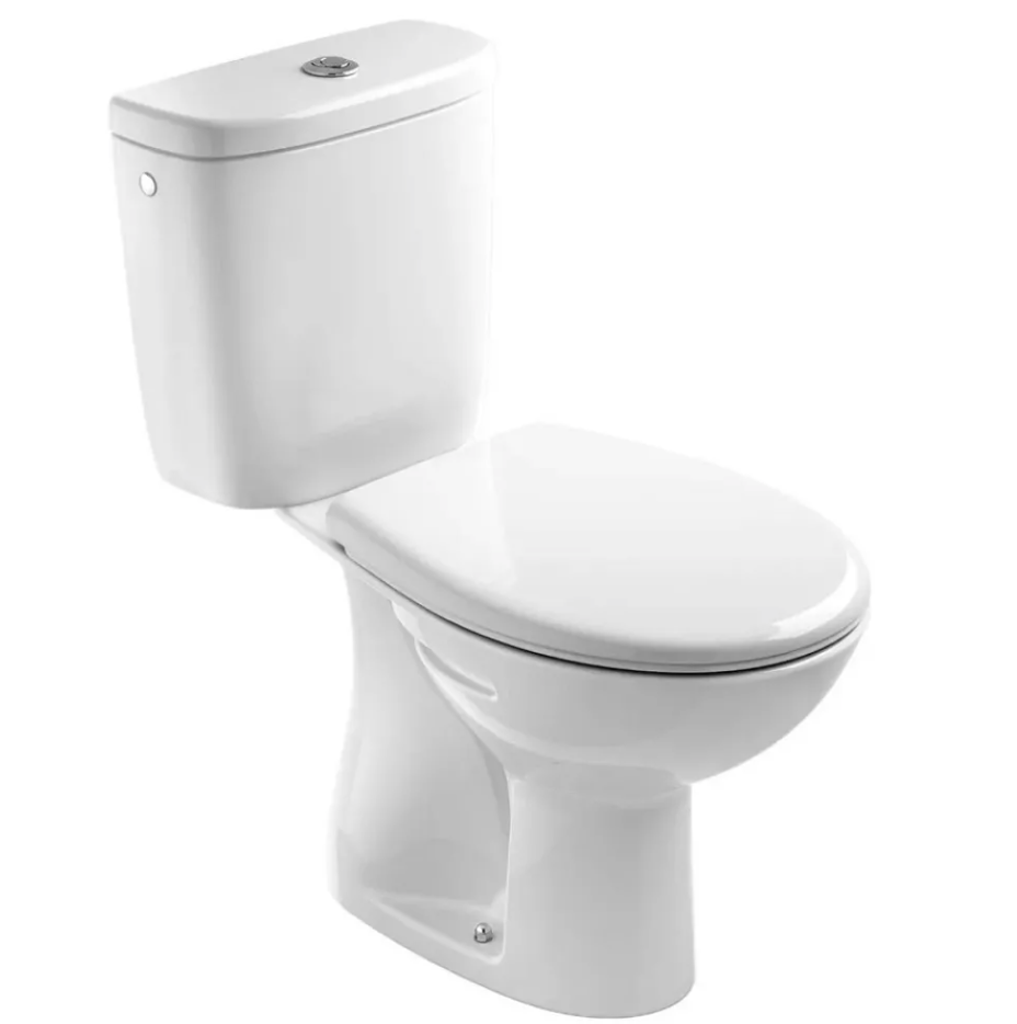 pods ar vāku Euroline, vertikāls izvads, pievads no sāniem, balts