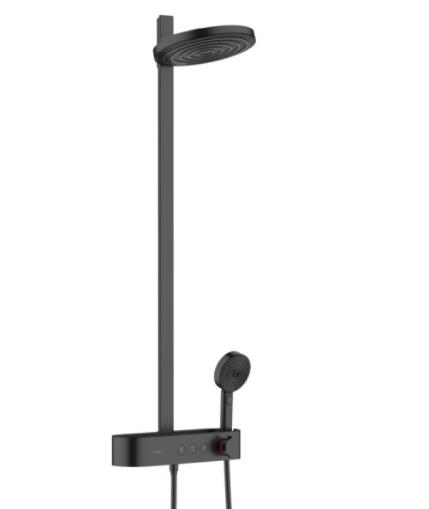 dušas sistēma Pulsify 260 2 jet ar termostatu ShowerTablet Select 400, matēta melna