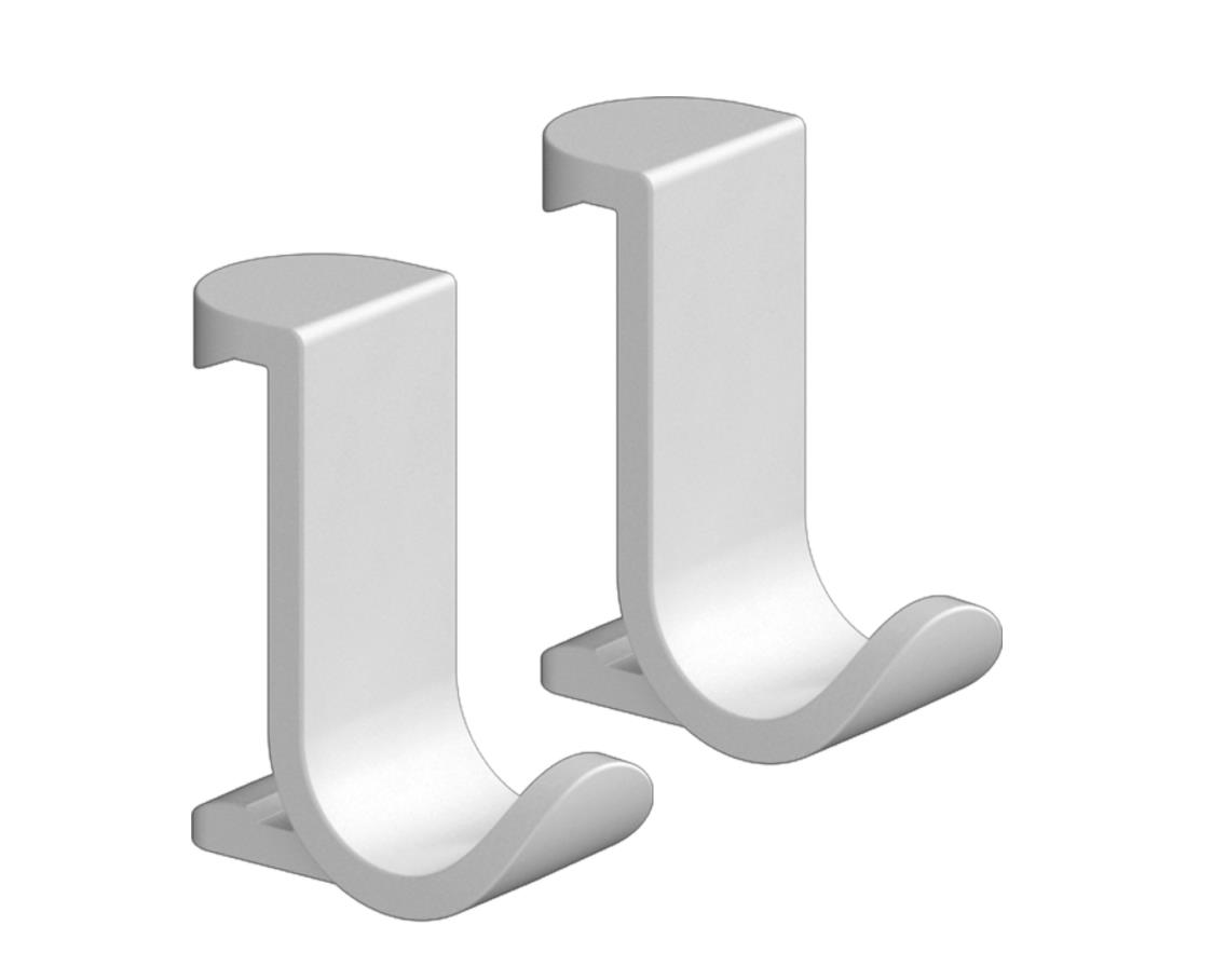 āķis WallStoris, platais, matēts balts āķis WallStoris, platais, matēts balts - Image 1
