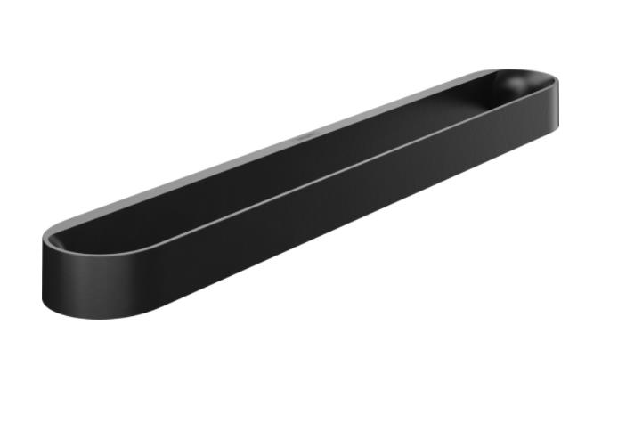 dvieļu stienis WallStoris, 581 mm, matēts melns