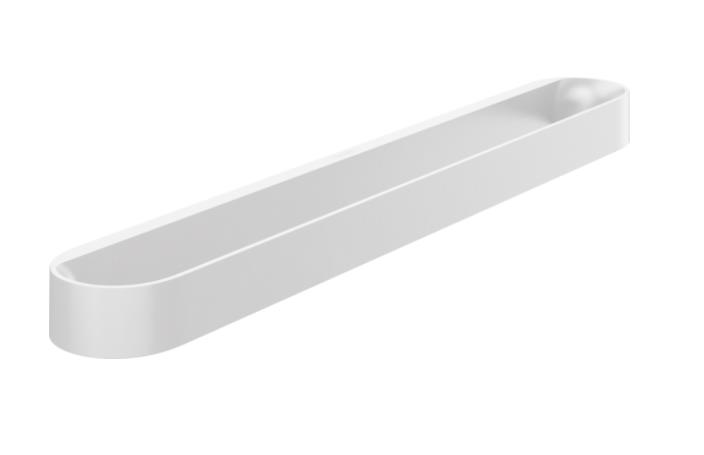 dvieļu stienis WallStoris, 581 mm, matēts balts