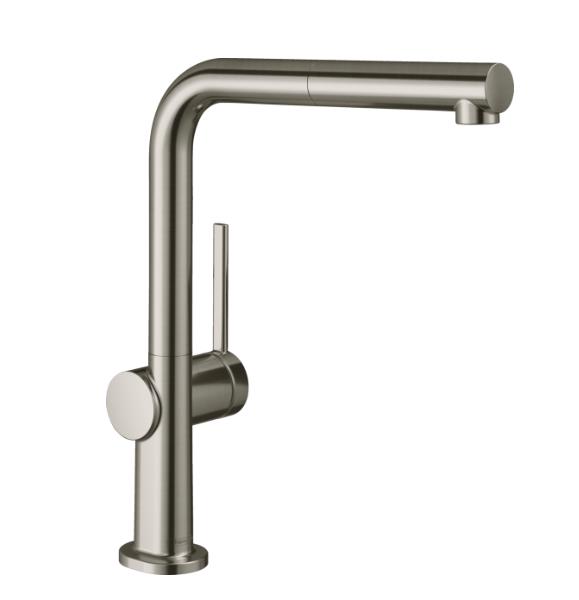 virtuves izlietnes maisītājs ar izvelkamu dušu Talis M54 270 1jet, stainless steel