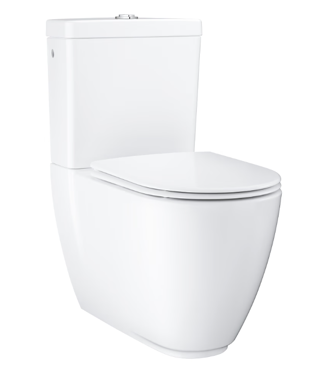 pods ar QR/SC vāku Essence rimless, 360x667 mm, universāls izvads, pievads no apakšas, balts PG
