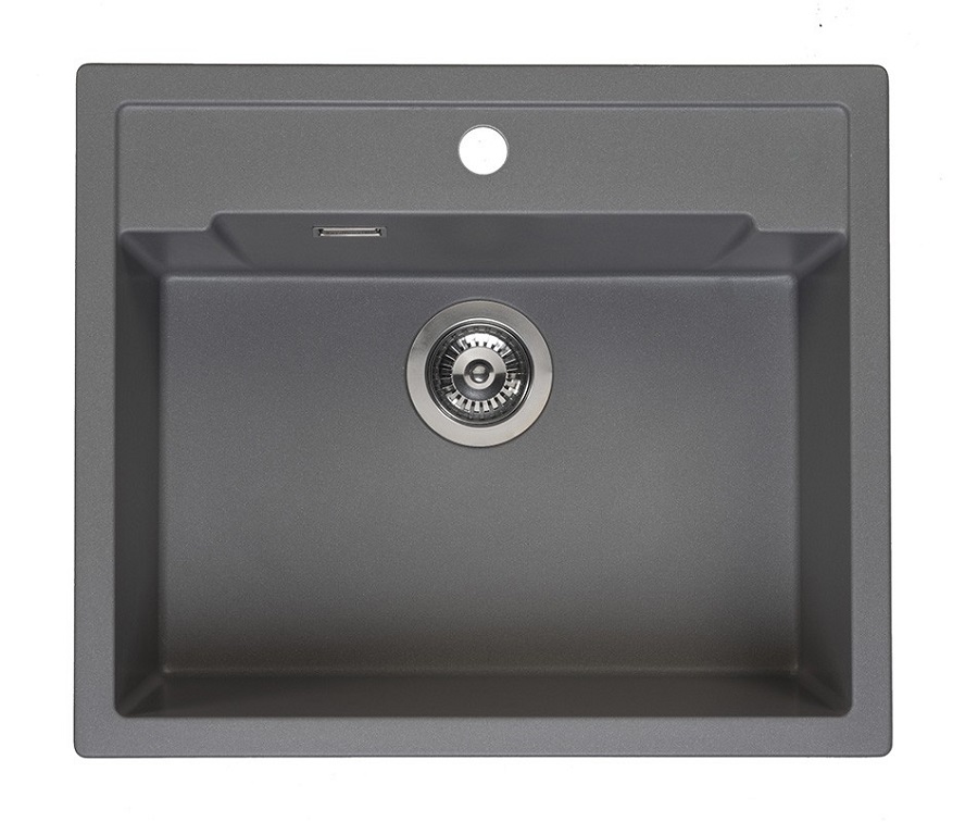 virtuves izlietne Amsterdam 54 Tapwing, viena bļoda, 600x510 mm, grey silvery