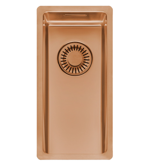 virtuves izlietne New York Comfort 18x40 (L), viena bļoda, 220x440 mm, copper II