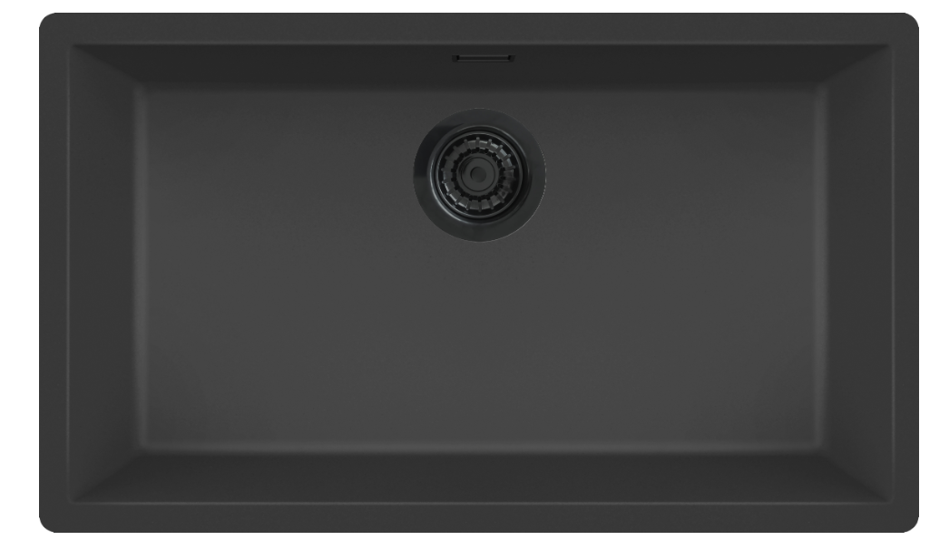 virtuves izlietne Verona 70, viena bļoda, 756x456 mm, nero black