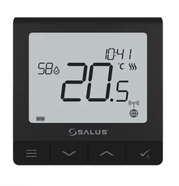bezvadu termostats Quantum SQ610BRF, programmējams, melns