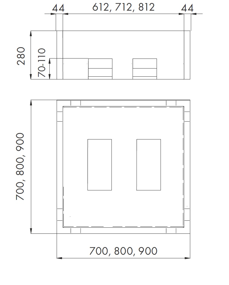 dušas paliktņa poresta Sofia 700-900x700-900 mm dušas paliktņa poresta Sofia 700-900x700-900 mm - Image 1