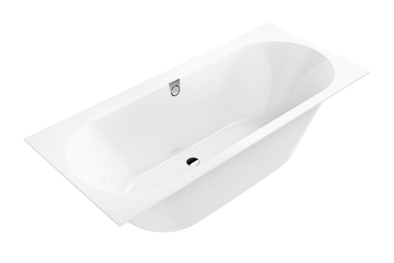 vanna Oberon 2.0 Duo, 1700x750 mm, ar kājām un sifonu, balta Quaryl