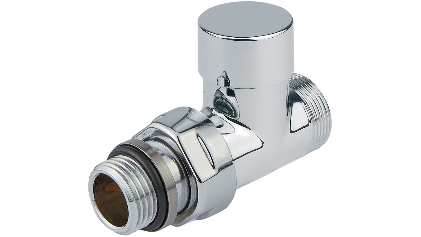 Rad. noslēgvārsts Compact 1/2` x 24-19, taisns, hromēts Rad. noslēgvārsts Compact 1/2` x 24-19, taisns, hromēts - Image 1