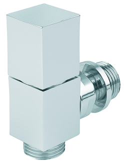 Rad. termoventilis Cylinder 1/2` ia, 90°, balts
